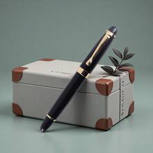 3 canetas pretas clássicas e elegantes - tinta suave/caneta de assinatura e caligrafia com clipe dourado e toque pesado/caneta profissional para escritório executivo/presente luxuoso para negócios/estudantes e aprendizes de caligrafia