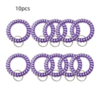 7pcs Small And Convenient Bright Surface Colorful Spring Wrist Coil Keychain, Coil Bracelets Keychain, Coil Keychain, Stretchable Spiral Bracelet Wrist Coil Key Chains(Color Random) Halloween Accessories Teachers Day Christmas Gift Ideas Bag Lanyards With Id Holder Car Accessories Bag Charms Car Friend Sister - Multicolor - View 14