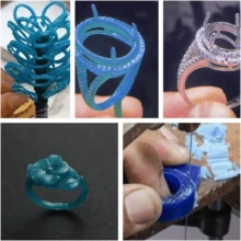 1 Count Blue/Green Sculpturing Wax Ring Tube Round Tube Ring Perforated Wax, Hard Modelling Wax For Jewellery Mould Sets