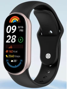 1pc Silicone Band Compatible With Mi Band 10 9 8 NFC Women/Men Replacement Watch Bands,Replacement Bracelet Wristband Soft Quick Release Watch Band Compatible With Miband10/9/8 Smartwatch Accessories