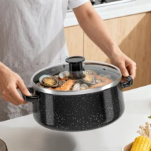 Lislark 10pcs Camping Cooking Set, Essential Items For Camping Cooking, Including Kitchen Tools, Suitable For Outdoor Activities Such As RV Camping, Picnics And Barbecues Household Kitchen Cookware - Black - View 2