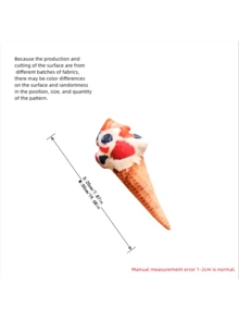 20cm/50cm 仿真冰淇淋蛋筒毛绒玩具枕头，8 种款式可选，完美的生日礼物、新年礼物、儿童派对礼物和房间装饰、感恩节礼物、圣诞节礼物、情人节礼物