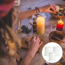 183 pies/3 rollos de mechas de vela sin humo - Mecha trenzada blanca, adecuada para hacer velas DIY, suministros de manualidades - Blanco - Ver 6