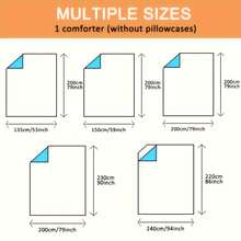 1pc Thick & Soft Comforter, Suitable For All Seasons, Warm And Comfortable For Student Dorms, Hotels, Bedrooms