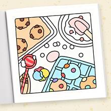 暖心美食：一本大胆而简单的成人涂色书——为充满奇思妙想的甜点、温馨小吃和暖心烹饪场景涂上色彩。适合用作文具、学习用品，也是送给女孩、婚礼季和母亲节的完美礼物。 - COMFORT FOOD - 查看 6