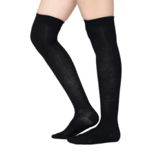 Don Calcetin Women Over The Knee Socks - 黑色 - 查看 7