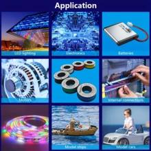 Juego de cables de cobre estañado de 18-26 AWG, bobina de cable trenzado, 5 colores (rojo, negro, amarillo, azul, verde), con aislamiento de silicona flexible, adecuado para DIY, automoción, hogar y cableado eléctrico - alta flexibilidad y durabilidad, cables electrónicos - Multicolor - Ver 8