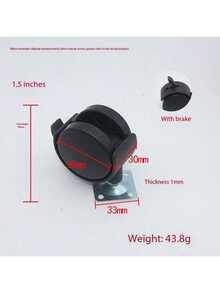 Ruedas giratorias para escritorio de oficina, ruedas para bandeja de computadora, ruedas silenciosas para silla de oficina, accesorios de hardware de pies con ruedas de plástico y nailon