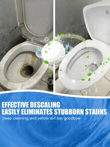 Toilet Effervescent Tablets,Toilet Foam Tablets, Toilet Cleaning Tablets, Odor-Purifying Tablets, Yellow Spots, Dirt, Urine Stains, Toilet Cleaning Tablets, Quick-Dissolving Boiling Tablets, Dispersing And Cleaning Yellow Spots, Purifying Odors, Effervescent Tablets, For Cleaning Toilets