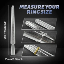 أداة قياس حجم الخاتم، طقم أداة تحديد حجم الخاتم المعدني، مجموعة أدوات إصلاح وإعادة تشكيل الخواتم المنحنية، مجموعة أدوات إصلاح الخواتم تشمل سكين أجات ومطرقة مجوهرات