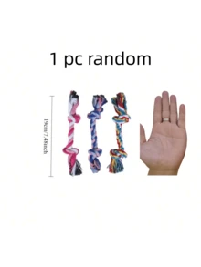 加厚狗狗牵引绳玩具 - 坚固耐用，可用于清洁牙齿，适合拔河和重度咀嚼。适合所有犬种和体型，包括幼犬和成年犬。这款牵引绳玩具结构坚固，采用加固设计，是活跃犬类的理想选择。 - 彩色 - 查看 13