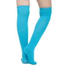 Don Calcetin Women Over The Knee Socks - 淺藍色 - 查看 7
