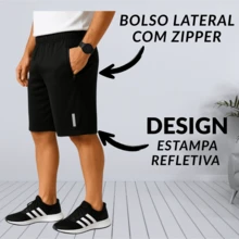 MEN'S 3-PIECE REFLECTIVE RUNNING SHORTS KIT - BLACK / GREY / NAVY BLUE - CASUAL GYM - Multicolor - View 6