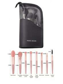 1个立式化妆刷收纳盒，化妆刷整理器，化妆品收纳袋，女士洗漱包，户外海滩度假旅行必备，旅行配件，万圣节礼物，圣诞节礼物，生日礼物 - 彩色 - 查看 11