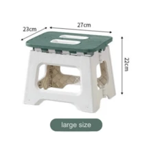 Multi-Color And Multi-Size Optional Folding Stool, Multi-Functional Stool, Lightweight Folding Chair, Suitable For Outdoor Home Patio And Other Multi-Scene Use - Xám - Xem 5