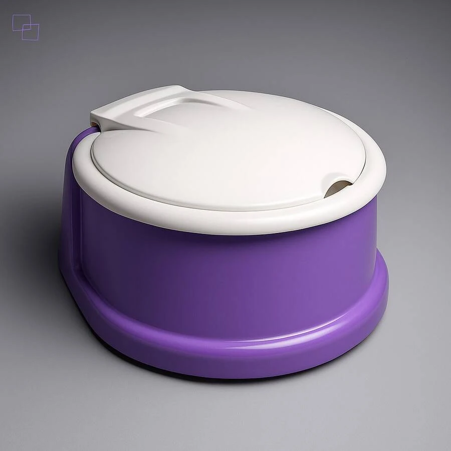 Plasnorthon Colorful Potty Training Potty With Lid - 紫丁香 - 查看 1