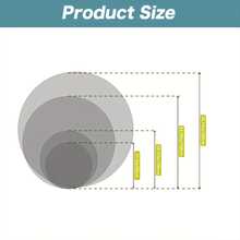 Tapete redondo com padrão de bola de discoteca - antiderrapante, durável e lavável para sala de estar, quarto, escritório, eventos ao ar livre - carpete para áreas grandes da HKStorage - Multicolorido - Ver 7
