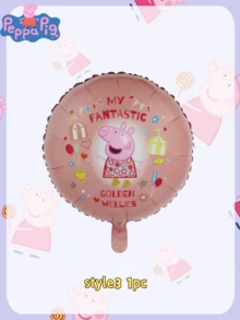 5/8 piezas Conjunto de globos de Cerdito Peppa y George, globos de película de aluminio decorativos. El mejor regalo festivo para buenos amigos, decoración del ambiente de la fiesta, decoración perfecta para fiestas, decoración del hogar, decoración ideal para la habitación, regalo de Navidad, Día de San Valentín, regalos ideales para amigos en celebraciones de cumpleaños, recuerdos, recuerdos para mujeres, estética linda, Día de San Valentín, regalos, decoraciones, decoración del hogar, regalos de San Valentín, decoraciones navideñas para el hogar, regalos de Navidad, decoración navideña