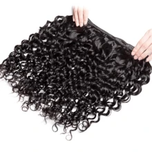 CEXXY 12A Grade Mink Virgin Human Hair Weaving Bundles Brazilian Deep Wave Bundles Human Hair Weft Natural Color Unprocessed Curly Hair Extensions For Women Double Drawn Weft Sew In Bleach And Dye Friendly 10-26 Inch Heat Resistant - SPure Natural - 查看 6