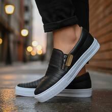 Women's Casual Closed Toe Stylish Sneakers Comfortable Modern - 黑色 - 查看 4