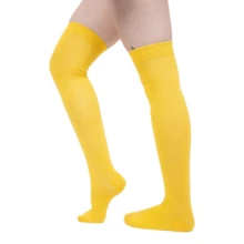 Don Calcetin Women Over The Knee Socks - 黃色 - 查看 7