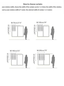 1 件法式复古风格奶油色薄纱窗帘，日式升降系带厨房隔断帘，装饰性半帘 - 彩色 - 查看 3
