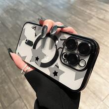 Este teléfono con lentes todo en uno y acabado electrochapado magnético admite carga inalámbrica magnética y es compatible con phone 16 Pro Max, 16, 15 Pro, 14, 14 Plus/14 Pro Max, 13, 13 Pro, 12 Pro, 11/11 Pro y la serie Pro. Es un excelente teléfono para amigos, cumpleaños y festividades. - Negro - Ver 10