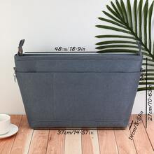 1pc Large Capacity Multi-Functional Inner Lining Bag, Cosmetic Bag, Toiletry Bag, Storage Bag, Desktop Organizer Bag, Home Storage Bag, Foldable Bag, Travel Bag