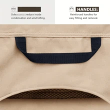 Durable Outdoor Sofa Cover - Heavy Duty 900D Oxford Fabric UV & Wind Resistant Patio Bench Cover With Handles - Fits 70"X30"X24"/35"(H) Loveseat - Stylish Protection For Garden, Patio, & Poolside Furniture,Beach,Summer,Vacation,Holiday,Travel Essential,Going Out Tops,Household Items - Khaki - View 7