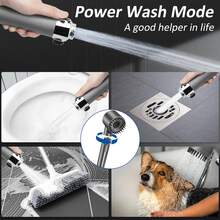 High Pressure Shower Heads With Handheld,Filtered Shower Head,High Flow Even With Low Water,4Modes Filtered Showerhead Power Wash For Hard Water,With 59″Replacement Hose - Grey(9 Piece Set) - View 9