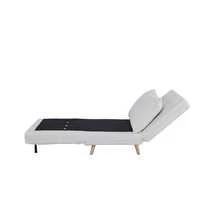 Sofá cama individual plegable compacto color blanco, diseño moderno para sala y dormitorio, mueble funcional, resistente y fácil de combinar y instalar en espacios reducidos - Beis - Ver 9