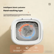 Mini máquina de lavar portátil de 11,5 litros, dedicada a roupas íntimas, lavagem e secagem automáticas, 3 modos de temporizador inteligentes, esterilização dupla, design compacto.