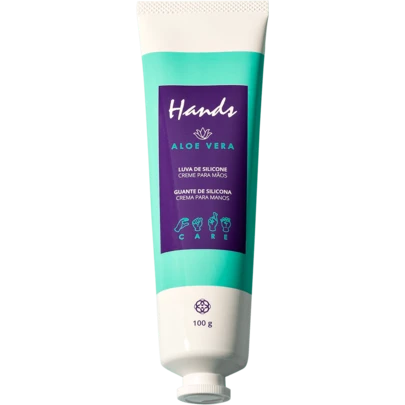 HANDS ALOEVERA LUVA DE SILICONE CREME DESODORANTE PARA MAOS.