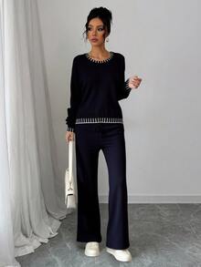 Women Two-Piece Outfits - Black - View 3