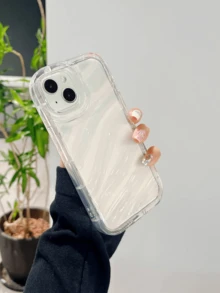 The New Water Wave Pattern Is Compatible With Apple 14promax Phone Cases In Solid Color, 15 Phone Cases And 16 Anti-Drop Protective Cases