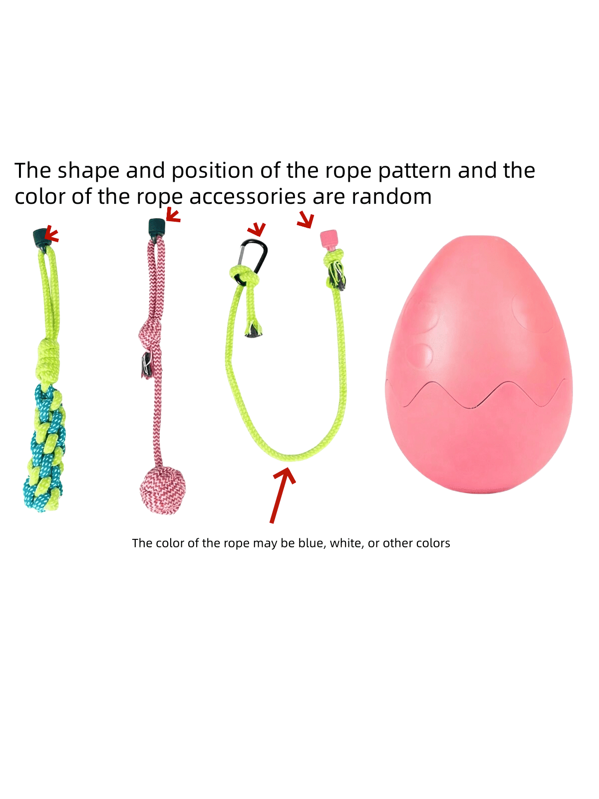 1PC Dog Toy Teeth Grinding Cleaning, Self Soothing, Bite Resistant To Ensure Teeth Cleaning, Foraging Ball, Pet Tug Of War Interactive Toy, Flying Ball, Cotton Rope Combination Toy, Anti Bite And Wear-Resistant Dog Chew Feeding, Pet Toy Supplies - Multicolor - View 13