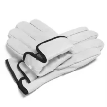 1 Pair Goatskin Leather Work Gloves – Durable Impact-Reducing Safety Gloves For Industrial And Home Use