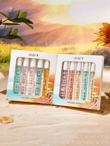 1 Frasco/10 Frascos Edição Limitada Spray de Fragrância Portátil Multicamadas Happiness, Infundido com Essência de Fragrância Natural, Fresca e Sedutora de Longa Duração, Emanando o Elegante Aroma de Baunilha do Rio de Janeiro, Coco, Frutas, Madeira Cítrica e Harmonia Oceânica, Aromatizador de Ambiente para Aromaterapia - multicolorido - Ver 6