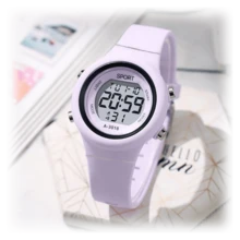 1pc Women's LED Silicone Strap Colorful Mori Style Multi-Function Date Week Stopwatch Night-Light Alarm Digital Sport Electronic Wrist Watch, Suitable For Men, Women, Teenagers, Students, Couples, Daily Wear