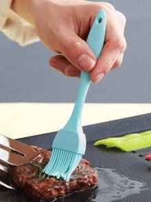 1/3pcs Silicone BBQ Oil Brush Kitchen Pancake Sauce Brush, Heat-Resistant And Dirt-Resistant - Multicolor - View 4