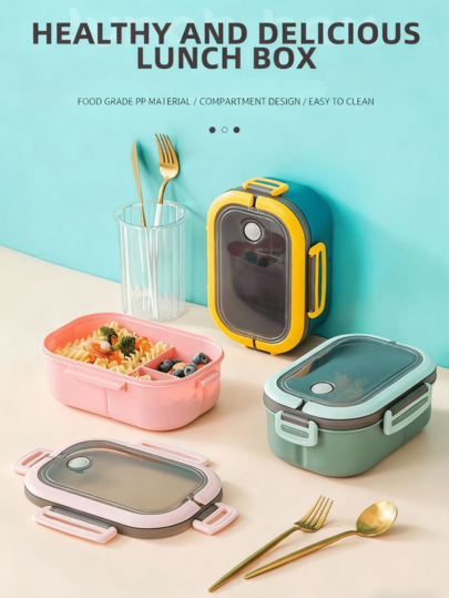 صندوق غداء بنتو محايد الجنس وشامل، متوفر بألوان متعددة، مع فتحات تهوية من السيليكون، مصنوع من مادة البولي بروبلين، مقاوم للتسرب والميكروويف، بتصميم ياباني بسيط، مناسب للتنقل اليومي وتحضير الوجبات وهدايا عيد الميلاد والملحقات المطبخية وتنسيق المائدة