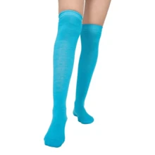 Don Calcetin Women Over The Knee Socks - 淺藍色 - 查看 5