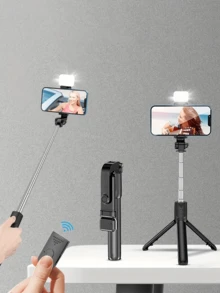 67英寸/170厘米可伸缩铝合金自拍杆,带补光灯和蓝牙遥控器,兼容/安卓智能手机 - 适合旅行、Vlog、直播、户外摄影,便携式伸缩自拍杆支架,是Vlogger和旅行者的理想之选 - 随时随地拍摄网红级美照!畅销产品! - 彩色 - 查看 14
