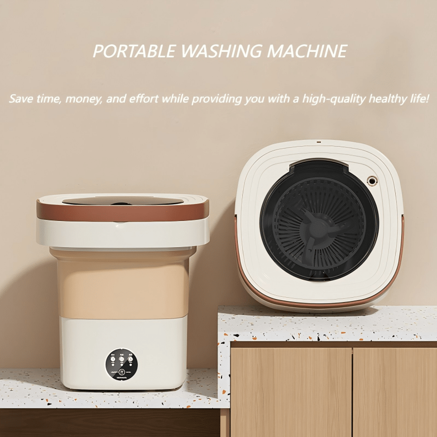 Mini máquina de lavar automática portátil de 10,5 L, dobrável para uso doméstico, em viagens, no carro, com desidratação automática, várias cores disponíveis, leve e compacta