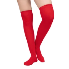 Don Calcetin Women Over The Knee Socks - 紅色 - 查看 5
