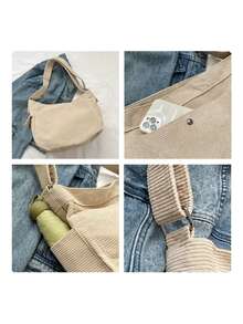 Women's Versatile Casual Crossbody Bag - Black - View 8
