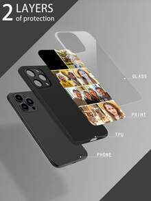 1 ốp lưng điện thoại in ảnh theo yêu cầu, tương thích với iPhone 16 Pro Max/17 Pro Max/17 Air/17/15 Pro, S24 Ultra/S25, thích hợp làm quà tặng cho bố, mẹ, vợ chồng, thú cưng, con cái, bạn bè. Món quà lý tưởng dành cho anh ấy, cô ấy, bạn trai, bạn gái, gia đình, bạn bè, ông bà, nhân dịp kỷ niệm, sinh nhật. - màu đen - Xem 4