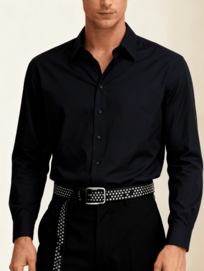 1pc Punk Style Rivet Decor Asymmetric Metal PU Belt, Suitable For Party, Travel, Fashion, Holidays