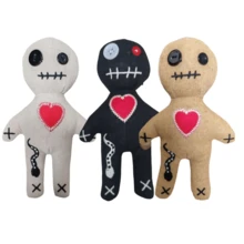 Voodoo Doll Witch Button Eye Doll 1 Scary Ghost Doll, Scary Christmas Decorations, Adult Voodoo Toys For Witchcraft Tricks Props - Multicolor - View 12