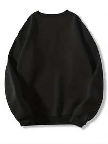 Women's Pullover Hoodie Featuring Anti Social Club Graphic With Lightning Bolt In A Blue Circle,Casual Fit Hooded Sweatshirt - màu đen - Xem 2